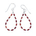 Man Made Oyster Shell Liquid Sterling Silver Hook Dangle Earrings JX126773